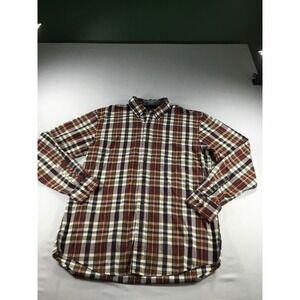 Arrow M Fall Plaid ButtonDown Shirt LongSleeve Multicolor Office Preppy Layering